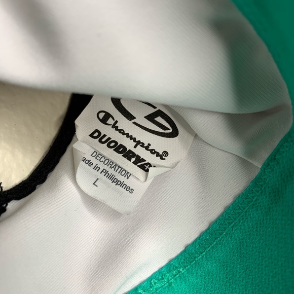 Champion Teal and White Sports Bra - Picture 2 of 3